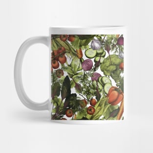 Vegetable nature pattern on white Mug